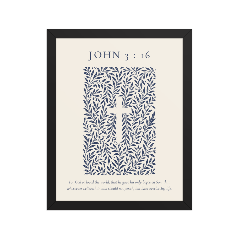 John 3:16 framed print